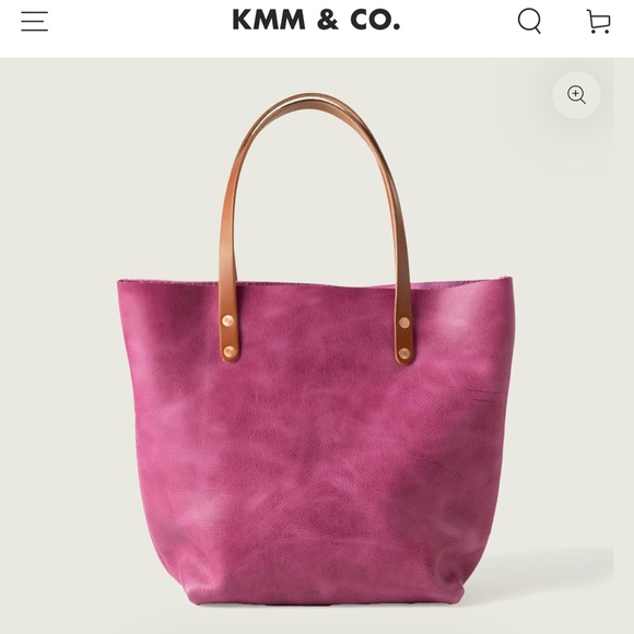 KMM & Co Handbags - KMM & Co Pink leather tote